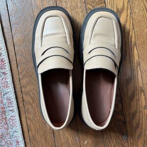 Alohas Tan Chunky Loafers
